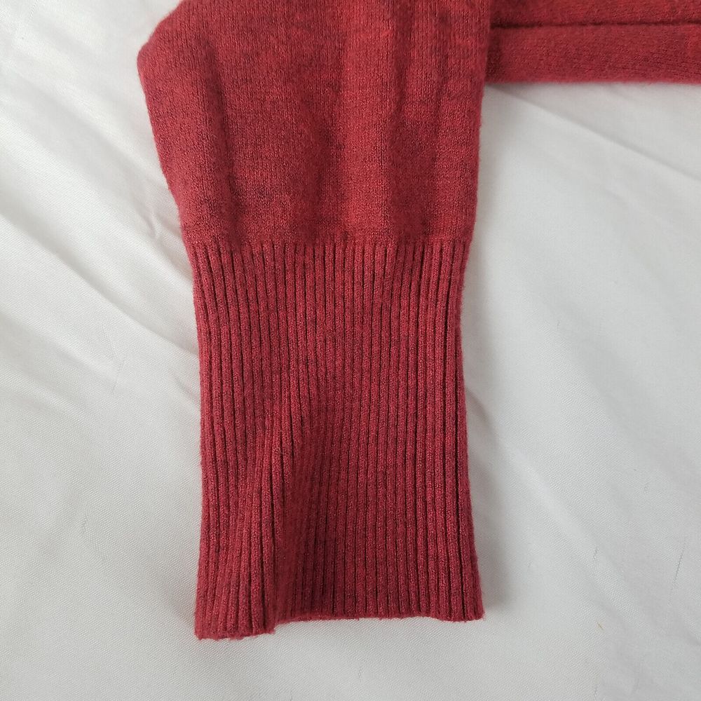 Dreamers Shirt Mens Small Red Baggy Hooded Long Sleeve Knit Pullover Sweater‎ - Picture 6 of 11
